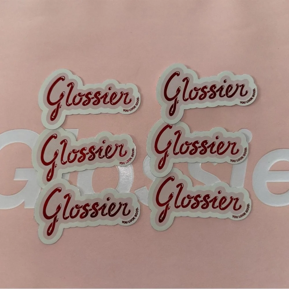 Glossier you look good sticker x 6 nwt